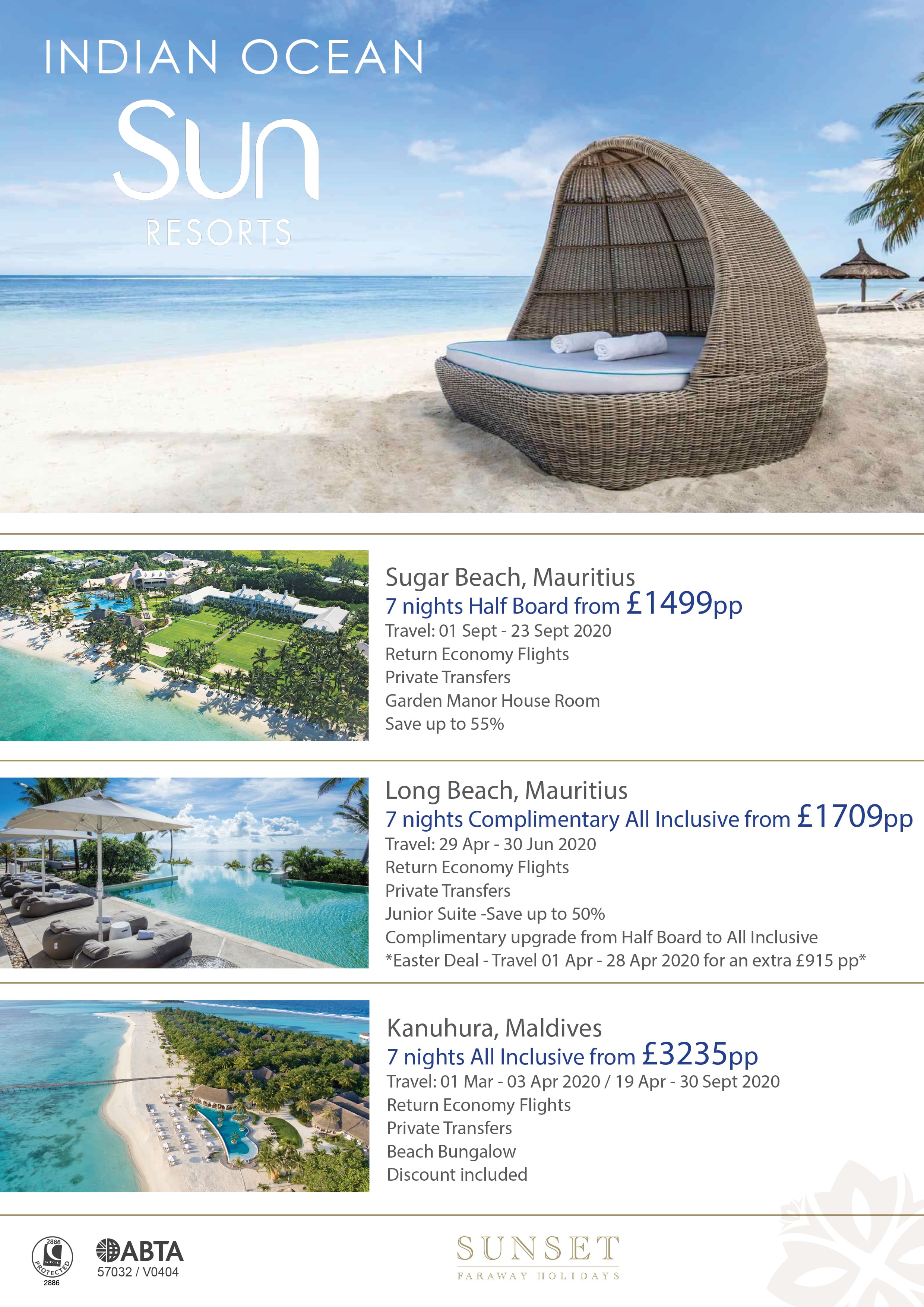 Sunset Faraway Holidays - Sunset Travel Limited